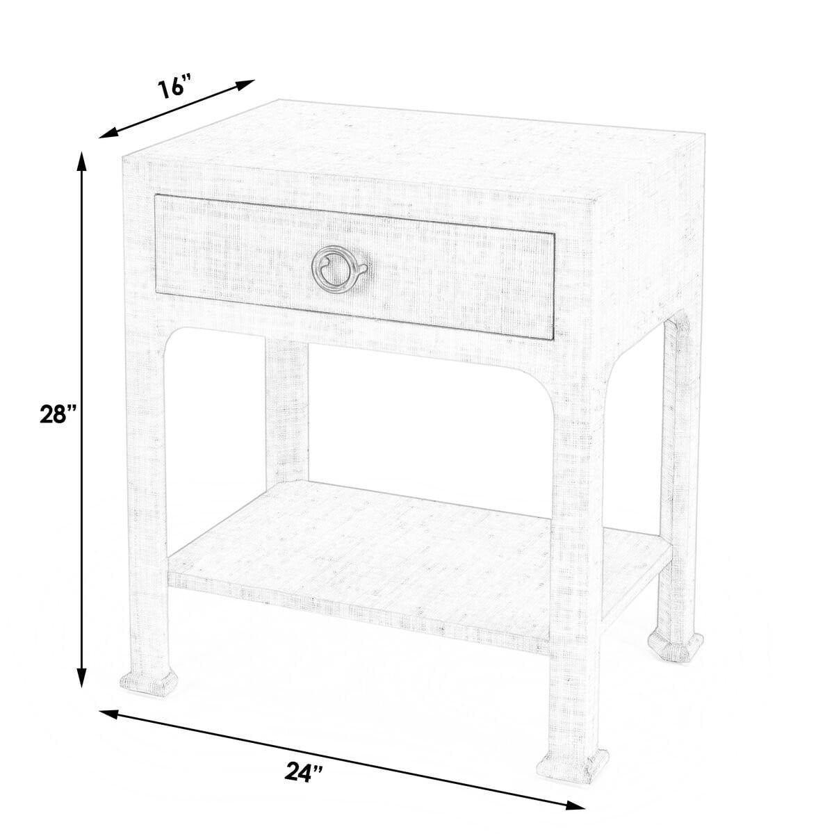 Butler Specialty Company Chatham 9147361 Chatham Nightstand, Blue
