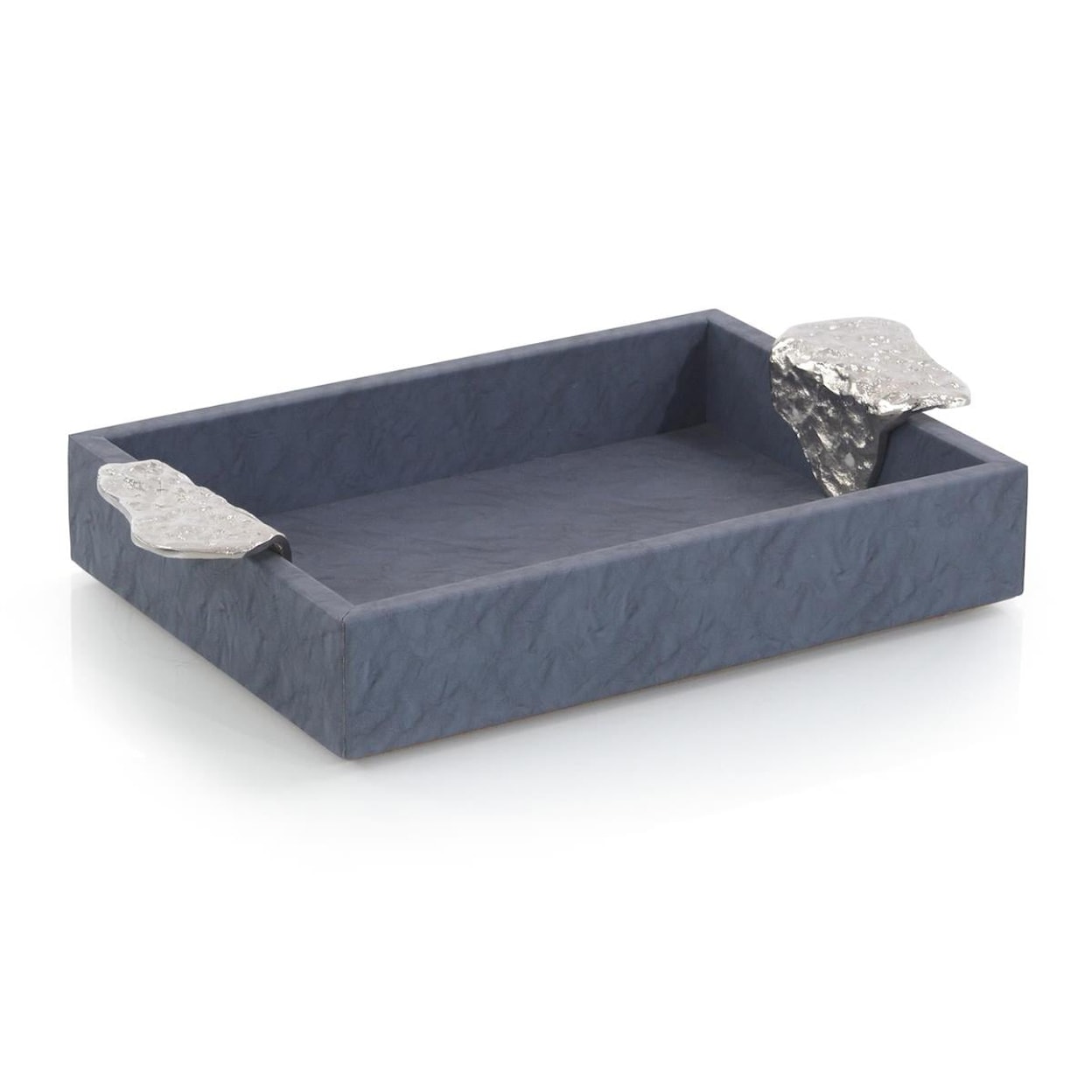 John-Richard TRAYS Gypsy Blue Leather Tray I