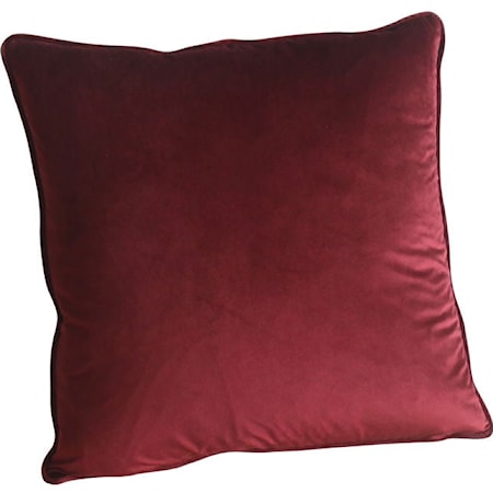 Iris Pillow Burgundy