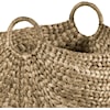 Ibolili Baskets and Sets BRAIDED WATER HYACINTH BASKET, OVAL