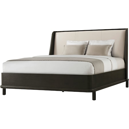 Repose Wooden w/ Uph. Hdbd Cali King Bed