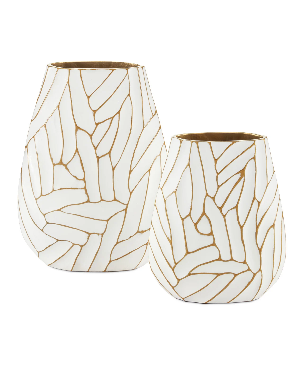 Anika White Vase Set of 2