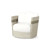 Palecek Kirk Nix Fritz Collection Fritz Swivel Lounge Chair, Fog White