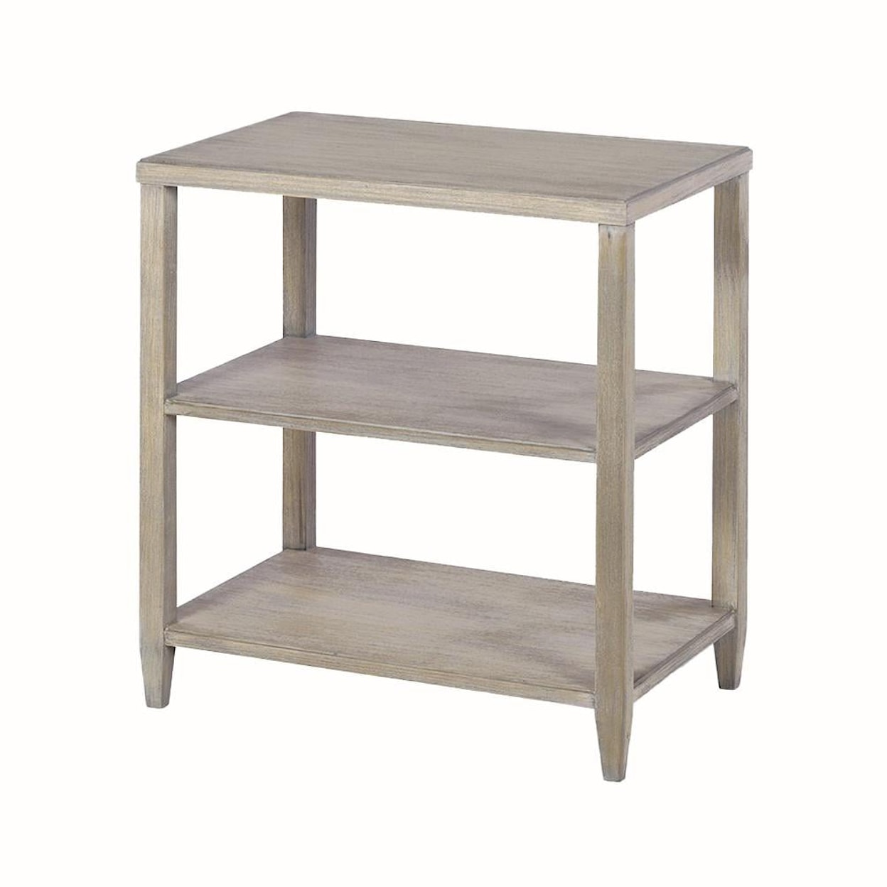 Oliver Home Furnishings End/ Side Tables RECTANGLE TIERED END TABLE-RABBIT