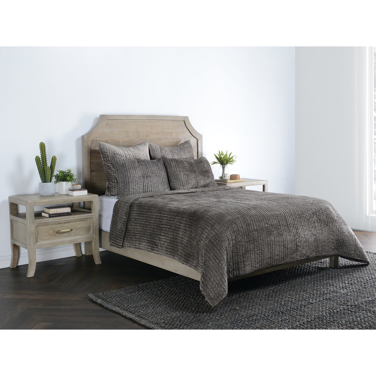 Classic Home Bedding BARI VELVET DESERT KING SHAM