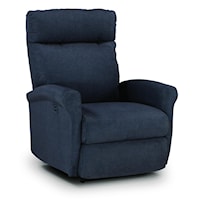 Power Swivel Glider Recliner With Rolled Arms & Power Headrest