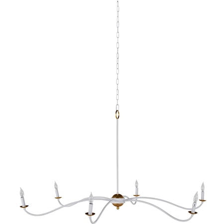 IRVINE CHANDELIER- WHITE