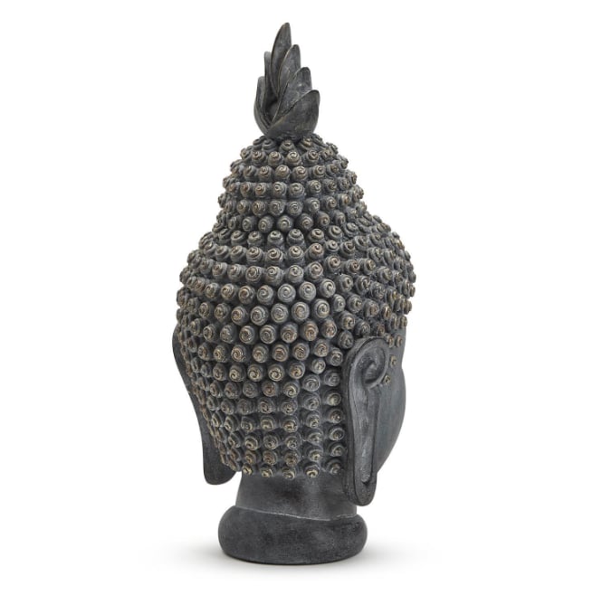 Two's Company Natural Living Meditating Buddha Head Statue
