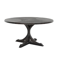 ADAMS ROUND DINING TABLE- DARK