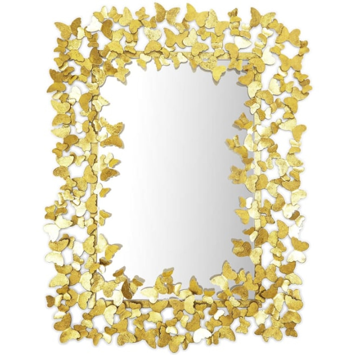 Two's Company Classic Nouveau Golden Butterfly Galore Wall Mirror