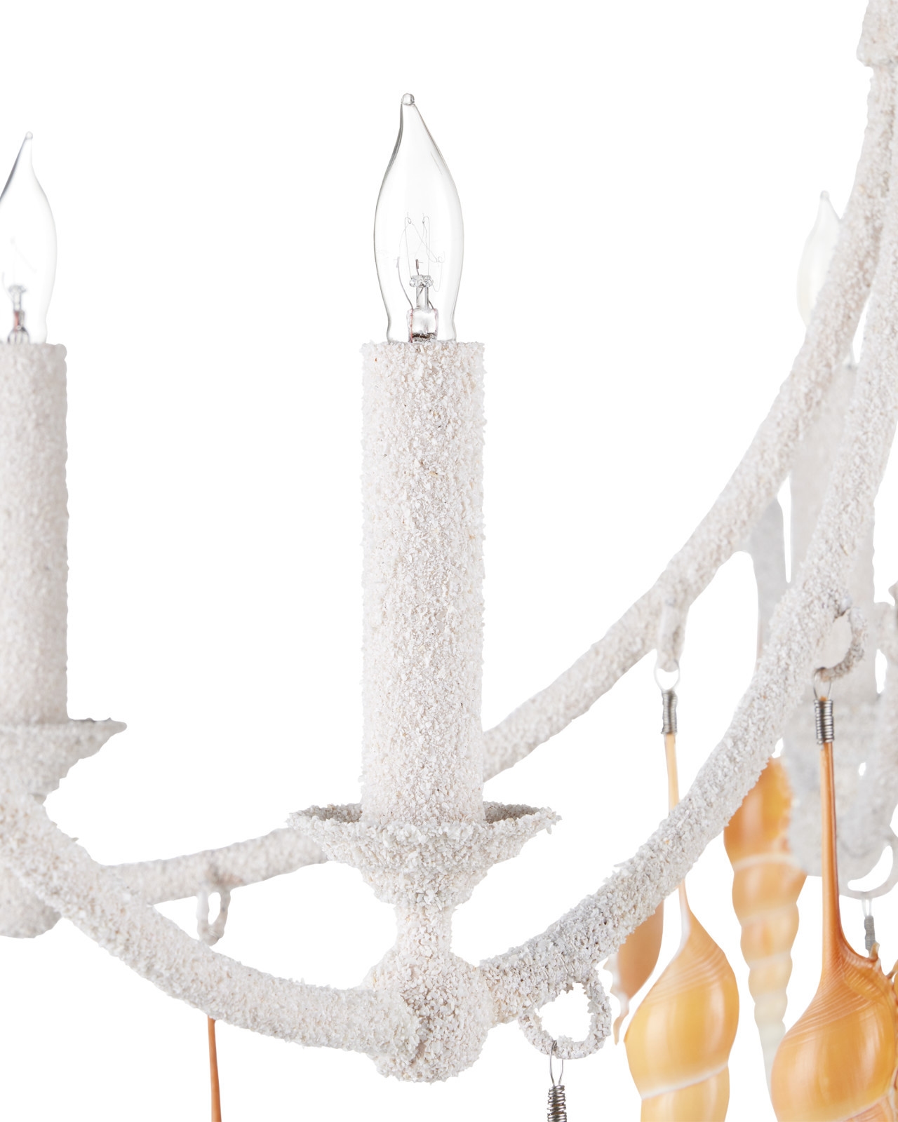 Currey & Co Lighting Chandeliers Arcachon White Chandelier