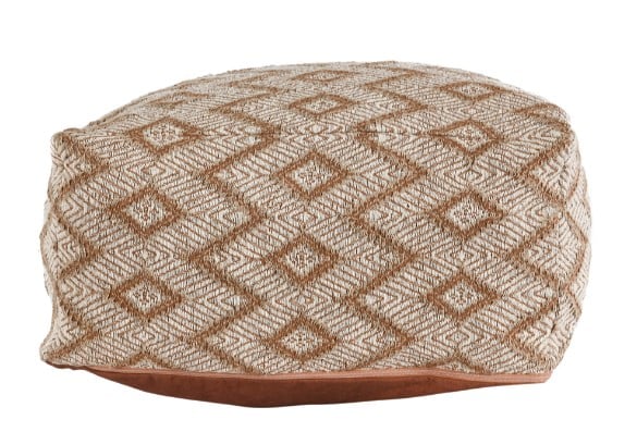 Classic Home Floor Cushions VOLT TERRA COTTA/IVORY POUF