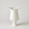 Global Views Vases by Global Views BLOSSOM VASES-MATTE WHITE-MED