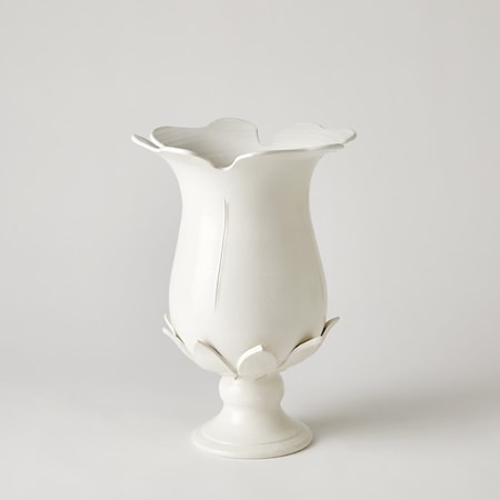 BLOSSOM VASES-MATTE WHITE-MED