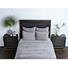 Classic Home Bedding BARI VELVET GRAY 3PC QUEEN QUILT SET