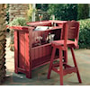 Uwharrie Chair The Companion Collection OUTDOOR BAR STOOL WITH BACK