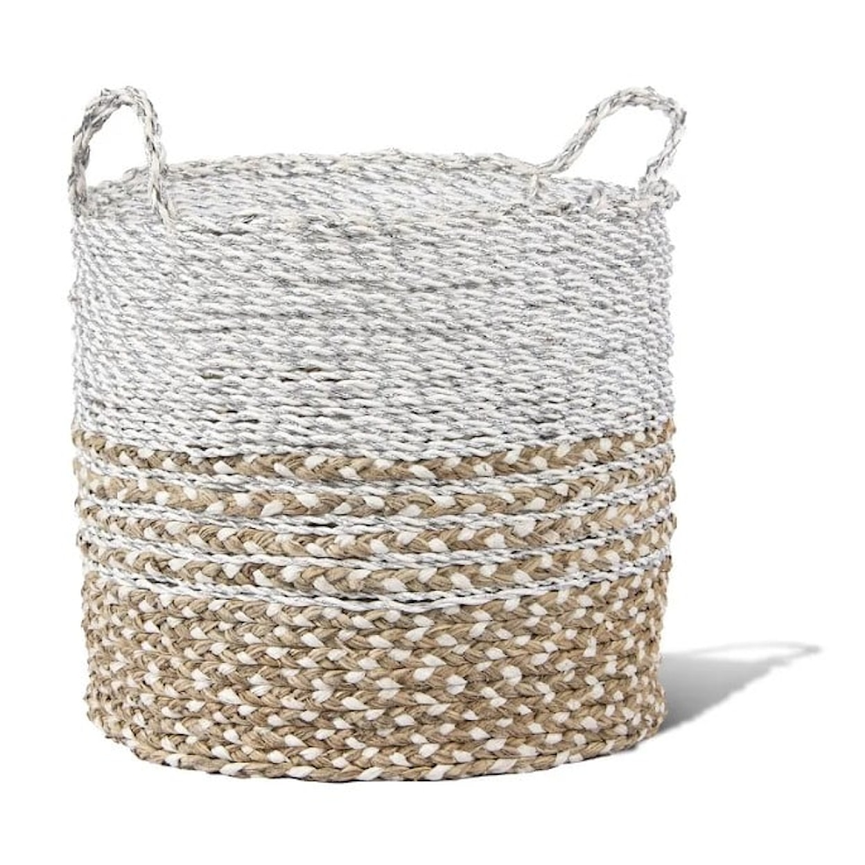 Ibolili Baskets and Sets BANANA LEAF DOUGAL TALL BASKET, RND- S/3