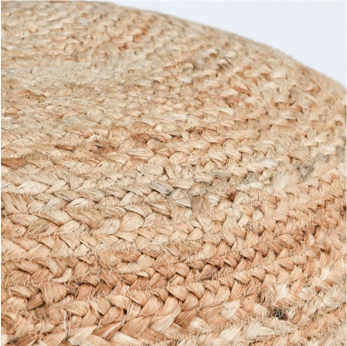 Classic Home Floor Cushions MADEIRA JUTE NATURAL POUF