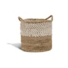 Ibolili Baskets and Sets BANANA LEAF SIMONE BASKET, RND- S/4