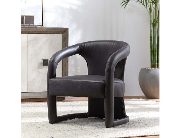 Classic Home Archie 53051592 Archie Distressed Leather Accent Chair