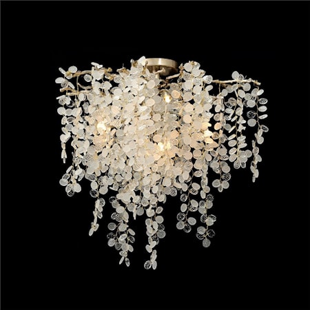 Shiro-Noda FIVe-Light Semi-Flush Chandelier