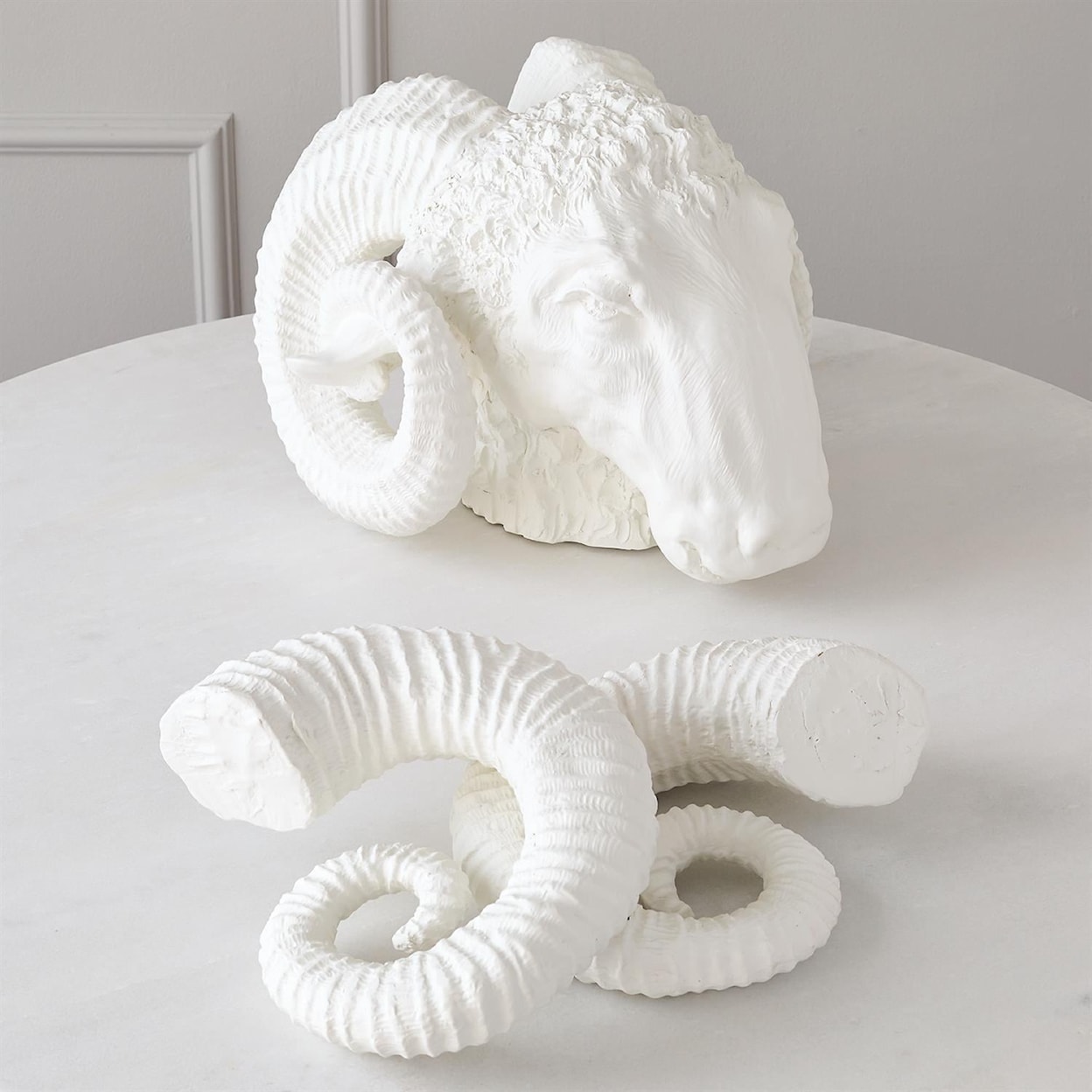 Global Views Sculptures by Global Views CAPRICORN SCULPTURE-MATTE WHITE