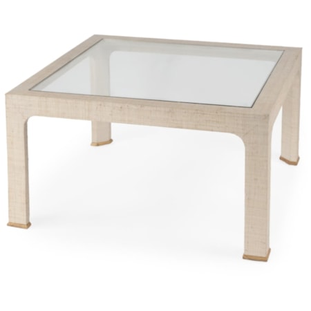 Glass-Top Coffee Table