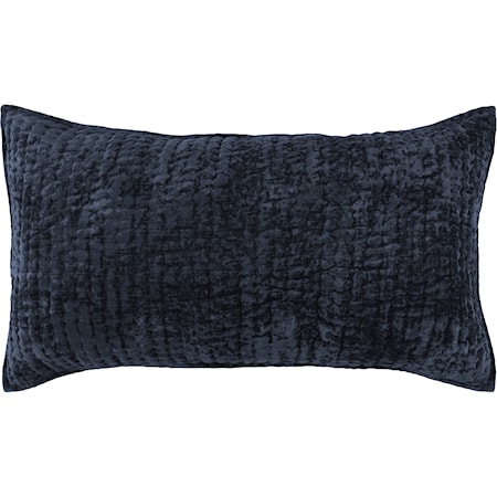 BARI VELVET OCEAN BLUE KING SHAM