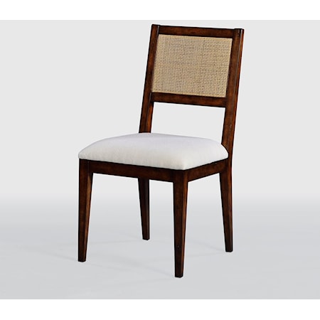 CANE BACK DINING CHAIR- SYRUP