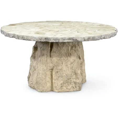 Camilla Fossilized Clam Round Dining Table