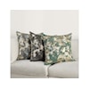 Classic Home Pillows BW LUCIANA GRAY/ METAL 22X22 THROW PILLOW