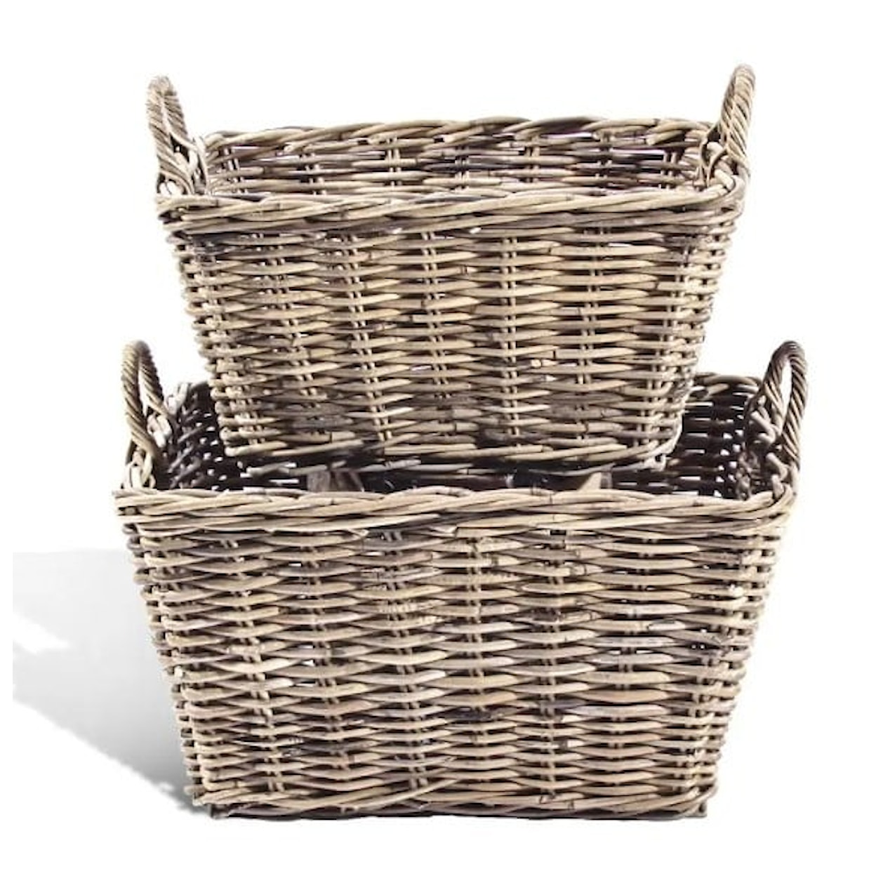 Ibolili Baskets and Sets FRENCH GRAY CLASSIC BASKET, RECT- S/2