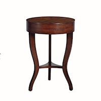 CURVED LEG SIDE TABLE- SYRUP