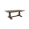 Classic Home Caleb CALEB 114" EXT DINING TABLE DISTRESSED BROWN