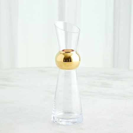 Metallic Orb Carafe-Gold-Lg