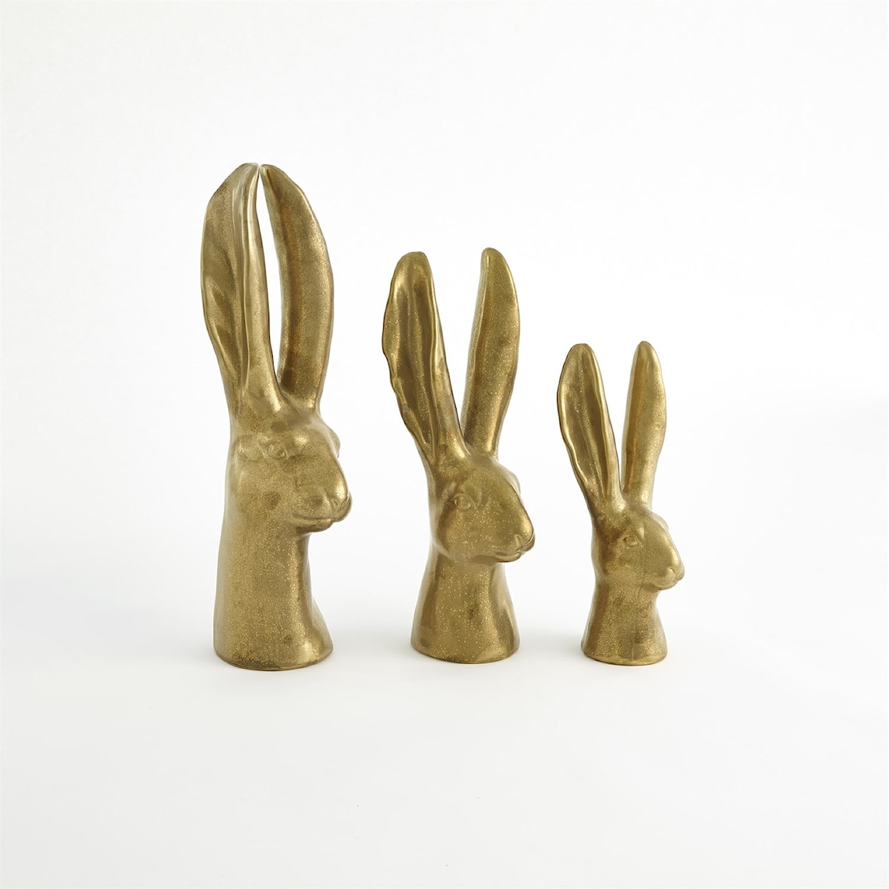 Global Views Sculptures by Global Views Rabbit-Reactive Matte Gold-Sm