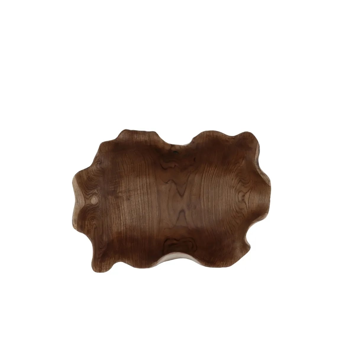 Teak Bowl White Trim, Medium