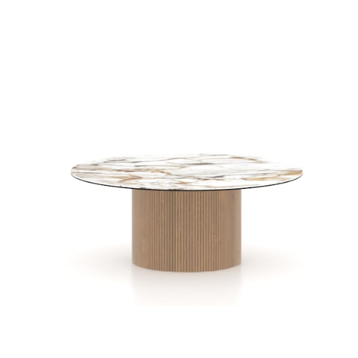 Canadel Canadel Living ROUND SHELL TOP ILLUSION COFFEE TABLE