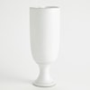 Global Views Accents Long Nose Vase-White-Lg