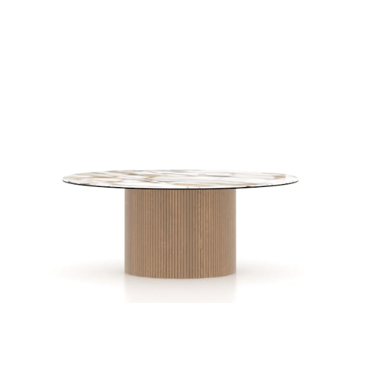 Canadel Canadel Living ROUND SHELL TOP ILLUSION COFFEE TABLE