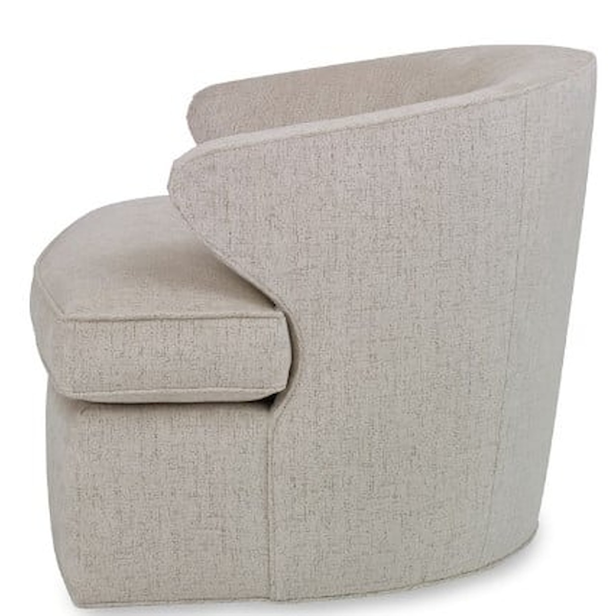 Ambella Home Collection Upholstery Scoop Swivel Chair