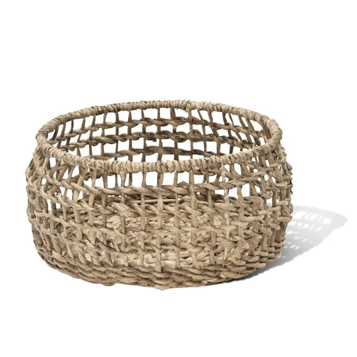 Ibolili Baskets and Sets SHIP KNOT TABLE BASKET, ROUND- S/2