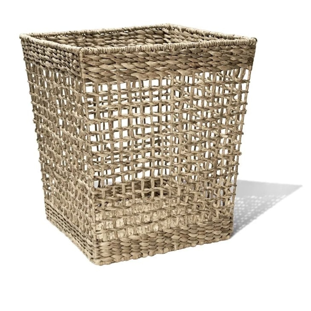 Ibolili Baskets and Sets SHIP KNOT WASTE BIN BASKET, SQUARE