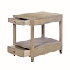 Oliver Home Furnishings End/ Side Tables NARROW, 2 DRAWER SIDE TABLE- RABBIT