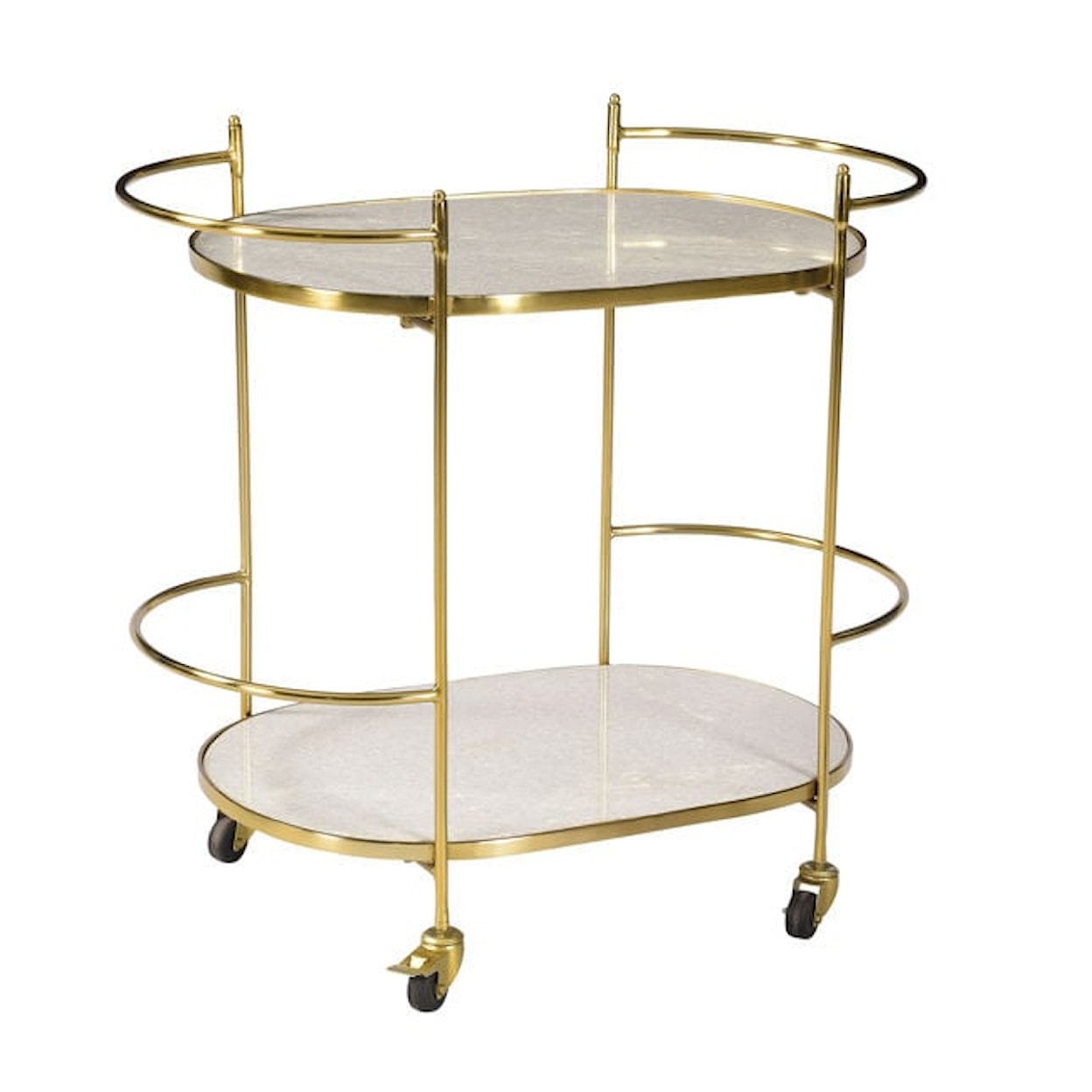 Dovetail Furniture Casegood Accent Chapman Bar Cart