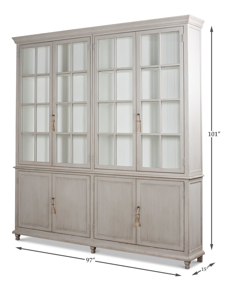Harper Glass Front Bookcase