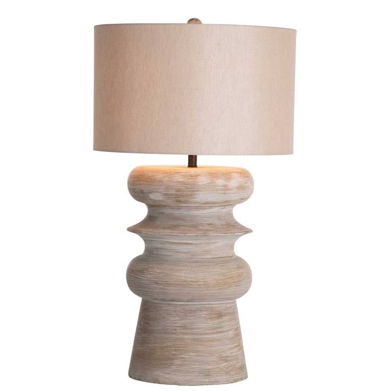 Gabby Table Lamps Claudius Table Lamp - Whitewashed