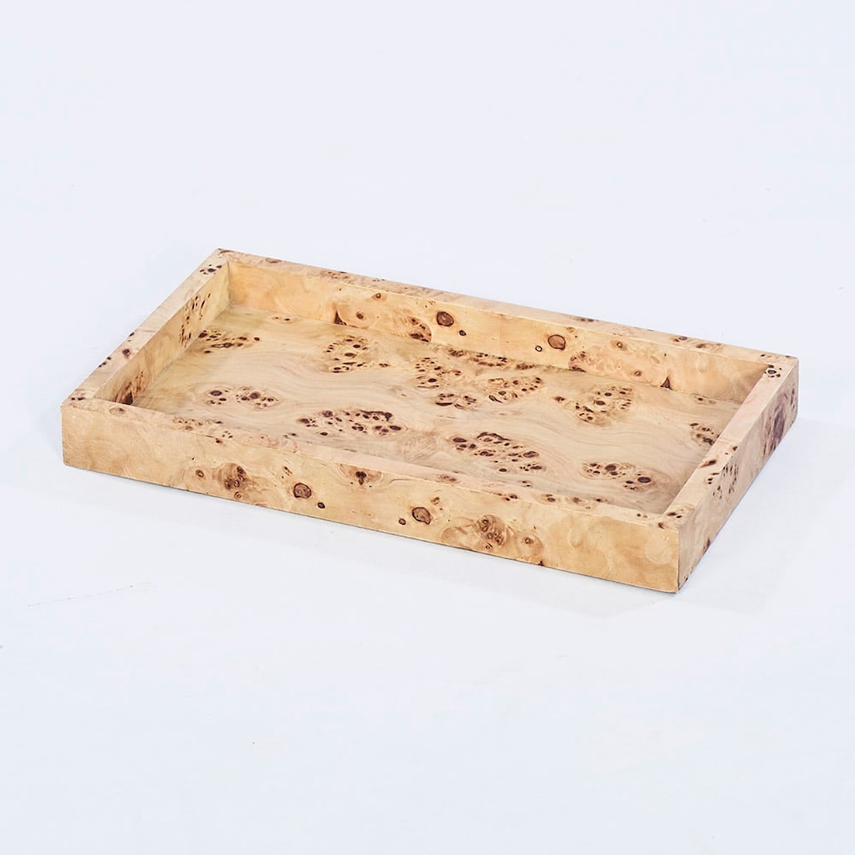 Oliver Home Furnishings Trays VALET TRAY SMALL- NATURAL BURL