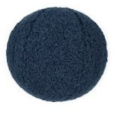 POODLE BALL NAVY 12" PILLOW