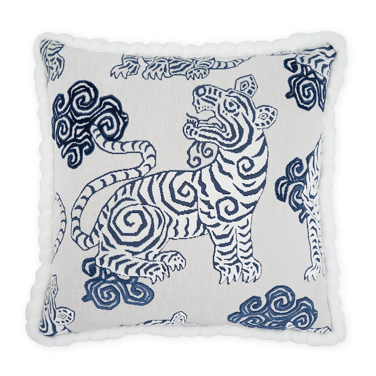 D.V. KAP Home Indoor Pillows AKBAR-BLUE 24" THROW PILLOW